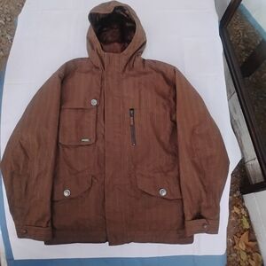 Burton Esquire Snowboard Ski Jacket L | Vintage DRYRIDE Pinstripe 🏂🔥